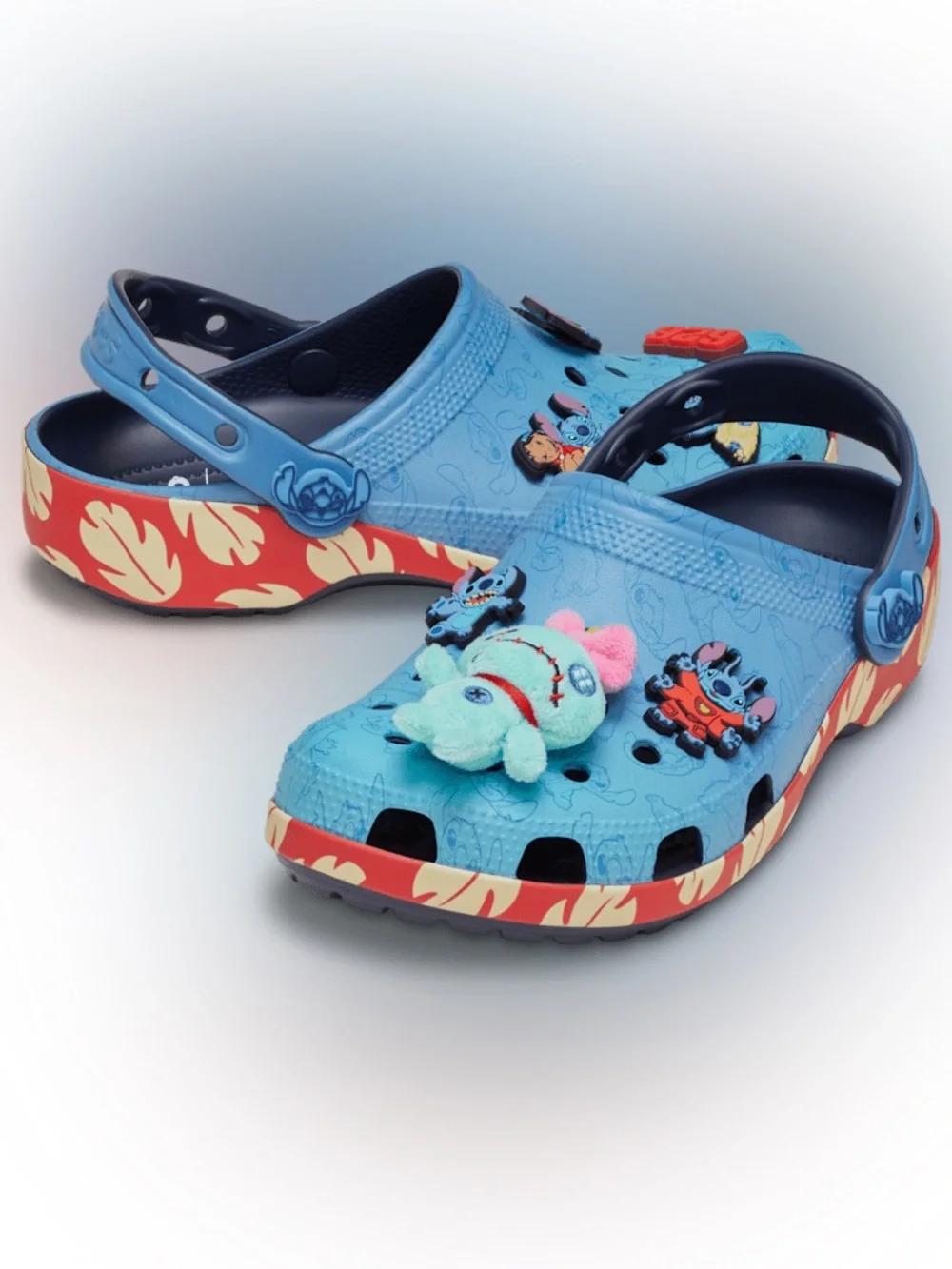 🛸 New! CROCS X Disney Stitch Clog Sandals with Charms Womens 8/Youth 6